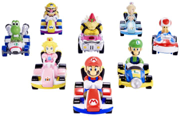 Personaggi Di Mario Kart E Kart Hot Wheels In Metallo Pressofuso In Scala 1:64