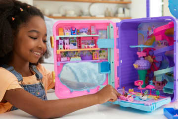 Polly Pocket Bambole Pollyville Trolley Resort Vacanze Playset