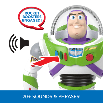 Disney And Pixartoy Story Buzz Lightyear 10-In Action Figure Toy With Rocket & Sounds