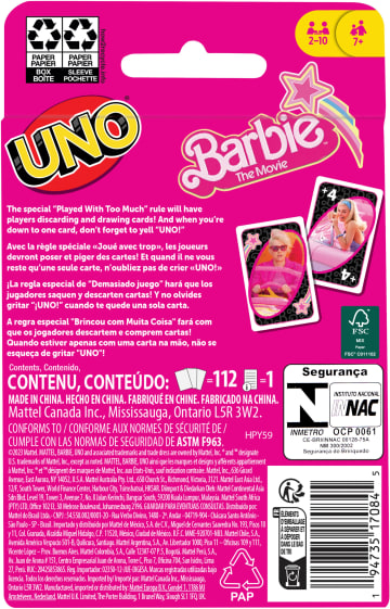 Uno Barbie The Movie