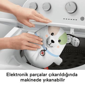 Fisher Price Sevimli Köpekçik Uyku Arkadaşı, Yenidoğanlar Için Pelüş Bebek Oyuncağı Ve Taşınabilir Ses Makinesi