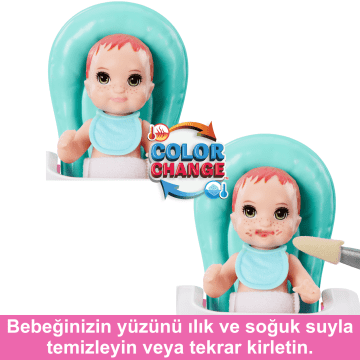 Barbie Skipper Bebek Bakıcısı Oyun Seti; Bebek, Çocuk Ve Yemek Aksesuarları Dahildir, 10 Parçalı Set - Image 3 of 6