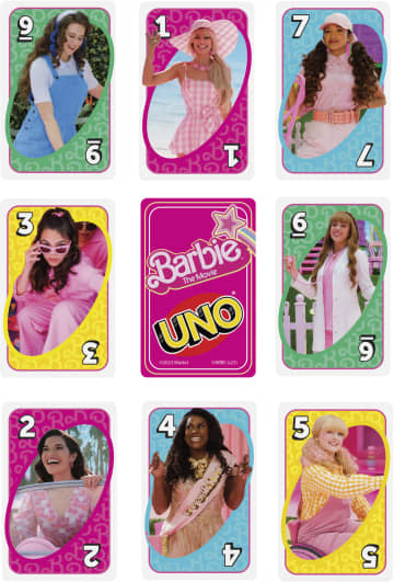 UNO Barbie - jeu de cartes inspiré du film Barbie - Imagen 5 de 6