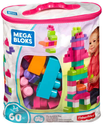 Mega Bloks® 60'lı Blok Torbaları (Mavi/Pembe) - Image 6 of 6