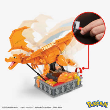 Mega-Pokémon-Dracaufeu En Mouvement, À Construire (1 663 Pcs) - Image 3 of 4