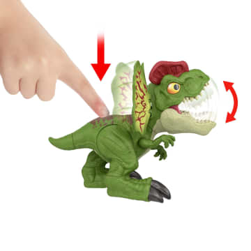 Jurassic World Uncaged Dinosaurierspielzeug Mit Geräuschen, Uncaged Dilophosaurus-Figur Für Wilden Kampfspaß - Image 4 of 6