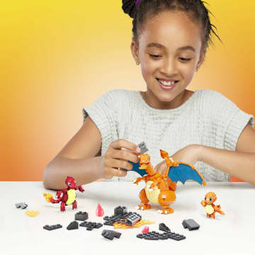 MEGA Pokémon Building Toy Kit Charmander Set With 3 Action Figures (313 Pieces) For Kids - Image 2 of 6