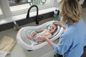 Fisher-Price Baby Bañera para Bebés de Lujo 4 en 1