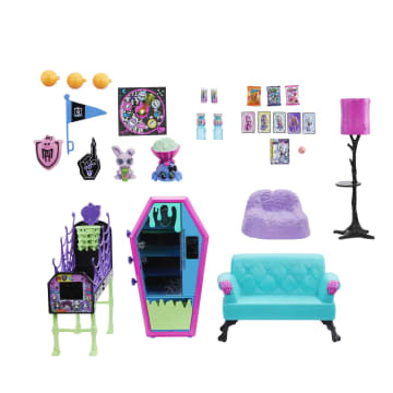 Monster High Student Lounge Playset, Furniture And Accessories