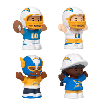 Little People Collector Los Angeles Chargers Special Edition Set For Adults & NFL Fans, 4 Figures - Imagen 4 de 6