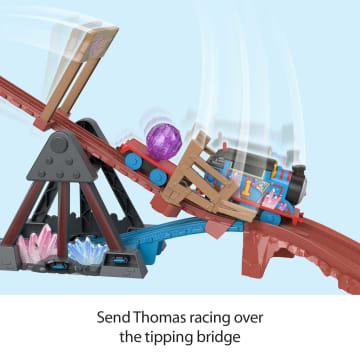 Thomas & Friends Crystal Caves Adventure Set With Motorized Thomas Train & 8 Ft Of Track