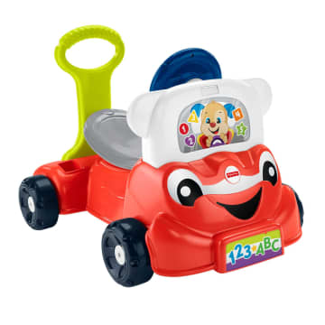 Fisher-Price Laugh & Learn 3-In-1 Smart Car Interactive Infant Walker & Toddler Ride-On Toy
