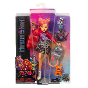 Monster High Toralei Stripe Doll With Pet And Accessories