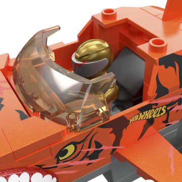 MEGA Hot Wheels Juguete de Construcción Monster Trucks S&C Tiger Shark Chomp Course - Imagem 4 de 5