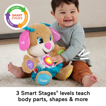 Fisher-Price Laugh & Learn Smart Stages Sis Plush Baby Learning Toy With Lights & Music - Image 3 of 5