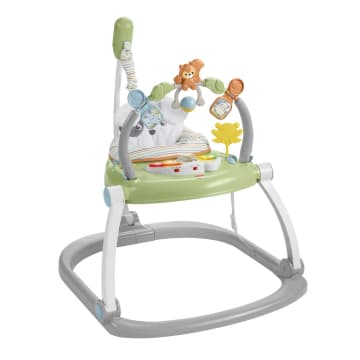 Fisher-Price Space Saver Jumperoo Baby Activity Center With Lights & Sounds, Sweet Snugapuppy