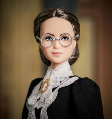 Barbie inspiring Women Susan B. Anthony Collectible Doll, 12-inch in Black Dress