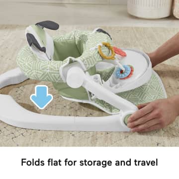 Fisher-Price Sit-Me-Up Seat Portable Baby Chair With Snack Tray And Newborn Toys, Puppy Perfection