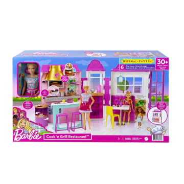 Barbie Conjunto de Brinquedo Restaurante com Boneca - Imagen 6 de 6