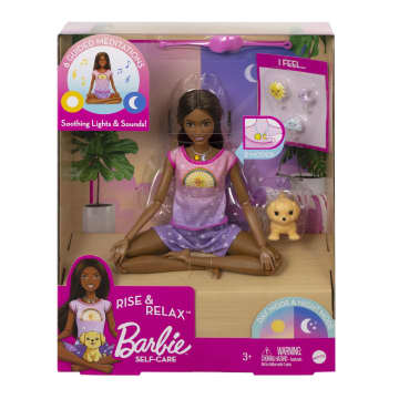 Barbie Rise And Relax Doll, 6 Light & Sound Meditations, 3 & Up