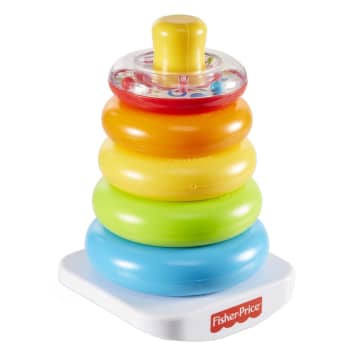 Fisher-Price Rock-A-Stack Ring Stacking Toy With Roly-Poly Base For Infants