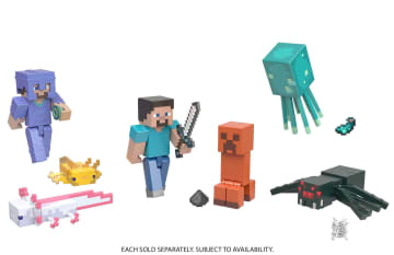 Minecraft Vanilla Figura de Brinquedo Lula-brilhante 3.25"