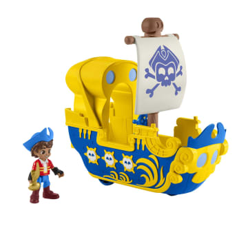 Fisher-Price Santiago Of the Seas Santiago & El Bravo Pirate Figure And Ship Playset, 3 Pieces