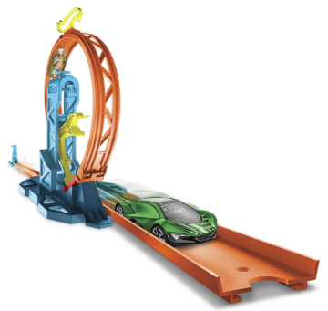 Hot Wheels Track Builder Pista de Brinquedo Pacote de Lançador de Loop