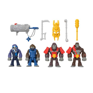 Imaginext Mundo Aventura Figura de Ação Pacote Gorilas e Macacos - Imagen 5 de 6