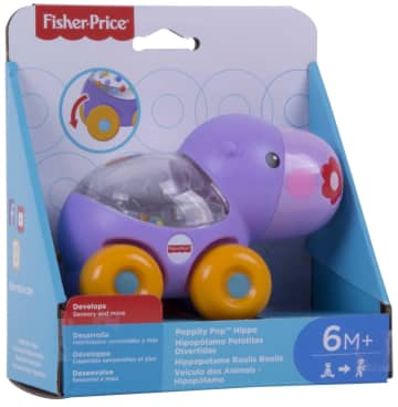 Fisher-Price Brinquedo para Bebês Veículo dos Animais Hipopótamo