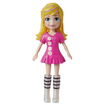 Polly Pocket Doll & 18 Accessories, Polly & Puppy Flower Pack - Image 3 of 6
