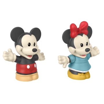 Fisher-Price Little People Toddler Figure Pack, Disney 100 Retro Reimagined Mickey & Minnie - Imagen 1 de 5