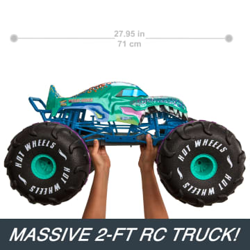 Hot Wheels Monster Trucks RC Battery-Powered 1:6th Scale MEGA-Wrex
