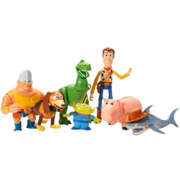 Disney And Pixar Toy Story 7 Figure Pack, Disney100 Andy's Bed Pack  Collection