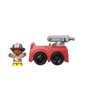 Fisher-Price Little People Figura de Juguete Camión de Bomberos Al Rescate - Imagen 3 de 6