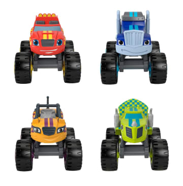 Fisher-Price Nickelodeon Blaze And The Monster Machines Racers 4 Pack