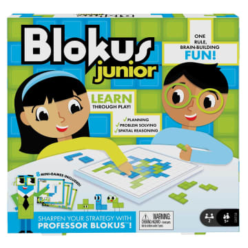 Blokus Junior Strategy Game For Kids And Family, Learning Game For 5 Year Olds And Up