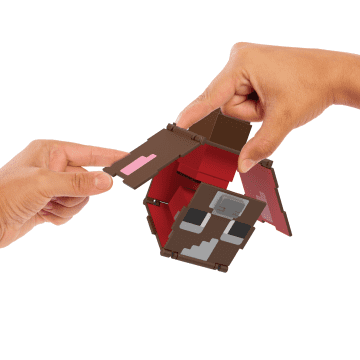 Minecraft Vanilla Figura de Brinquedo Flippin' de 3.75" Fungo + Vaca