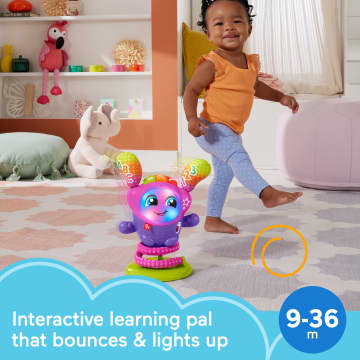 Fisher-Price Baby Learning Toy With Music Lights And Bouncing Action, DJ Bouncin’ Star