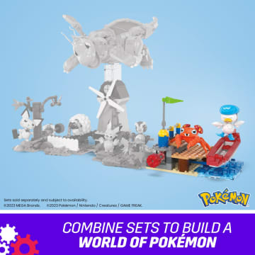 MEGA Pokémon Quaxly And Paras Building Toy Kit With 2 Action Figures (188 Pieces) For Kids - Imagen 6 de 6