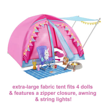 Barbie It Takes Two Camping Playset With Tent, 2 Barbie Dolls & Accessories