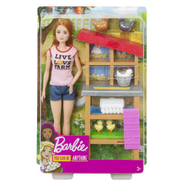 Barbie Careers Chicken Farmer Doll & Chicken Coop Playset