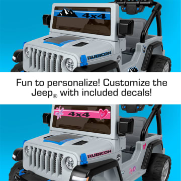 Power Wheels Custom Cruiser Jeep Wrangler Ride-On Toy Vehicle With Sounds & Decals