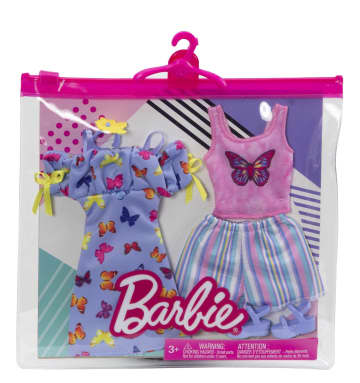 Barbie Clothes 2 Outfits & 2 Accessories For Barbie Doll, 3 & Up