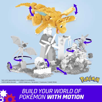 MEGA Pokémon Building Toy Kit Dragonite (387 Pieces) With Motion For Kids - Imagem 6 de 6