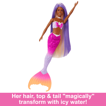 Barbie “Brooklyn” Mermaid Doll With Color Change Feature, Pet Dolphin And Accessories - Image 4 of 6