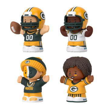 Little People Collector Green Bay Packers Special Edition Set For Adults & NFL Fans, 4 Figures - Image 3 of 6