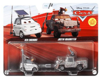 Cars de Disney y Pixar Diecast Vehículo de Juguete Paquete de 2 de Camión RW & Auto EV