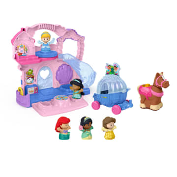 Disney Princess Play Go Celebration Castle Little People Portable Toddler Playset With 5 Figures