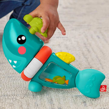 Fisher-Price Paradise Pals Baby Fine Motor Toy With Sensory Details, Busy Activity Shark - Imagem 3 de 6